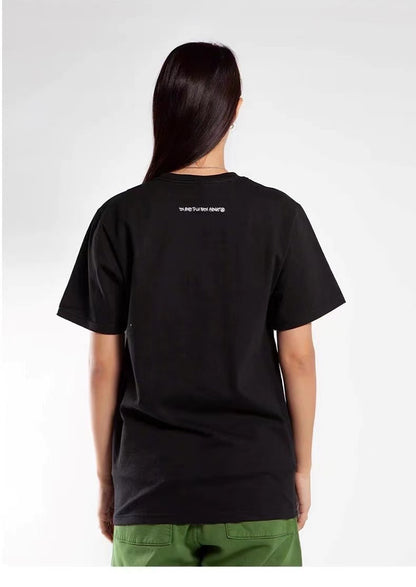 STUSSY HIGHWAY PRINT TEE BLACK