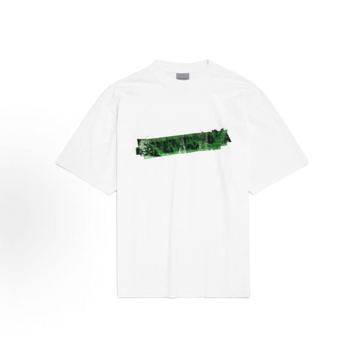 Balenciaga SS26 Cotton Plain Knit Round-neck Short-sleeved T-shirt Regular Fit Men's Style