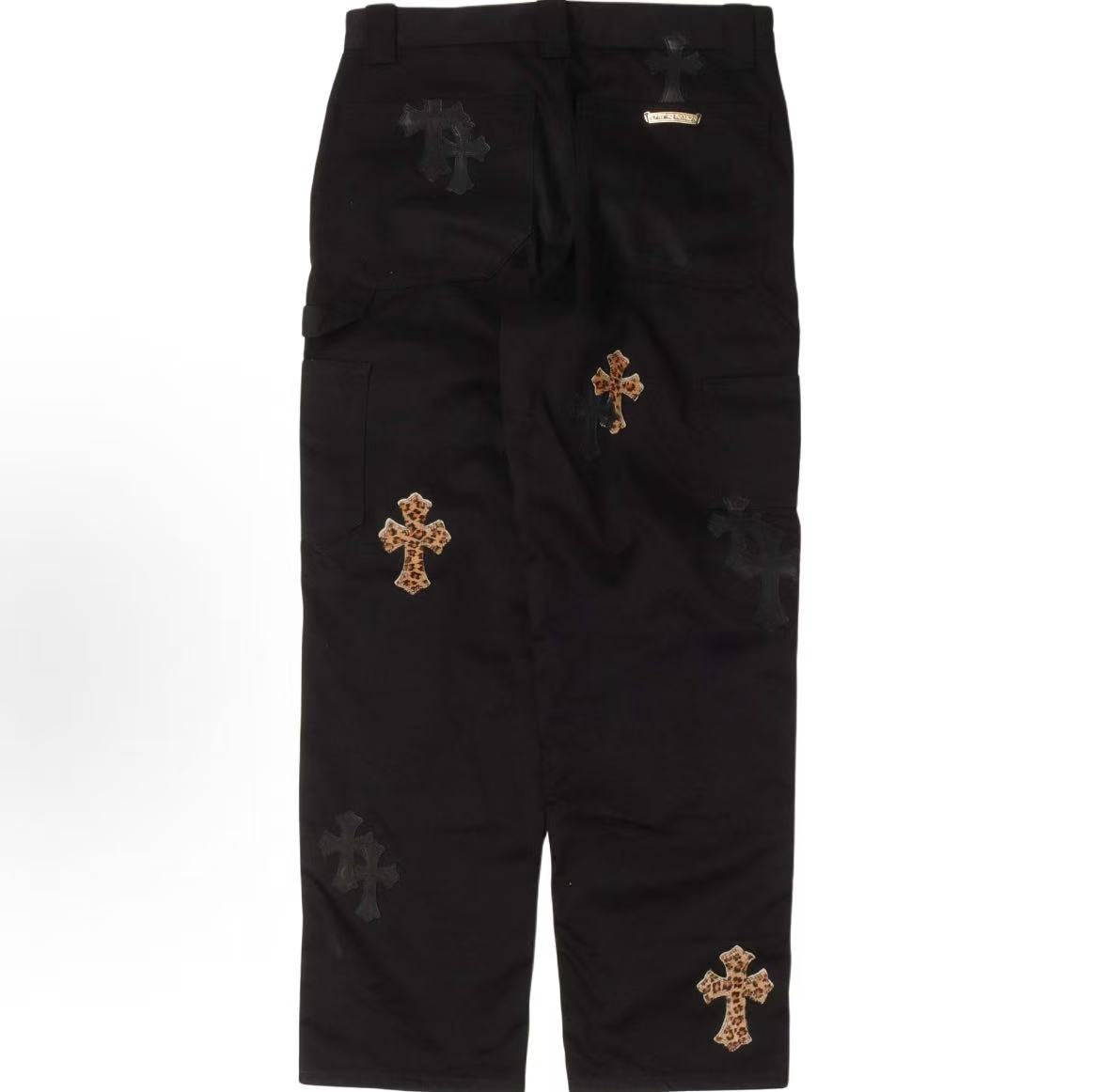 Chrome Hearts Cross Patch Knee Pads Overalls men's and women's versions are the same.