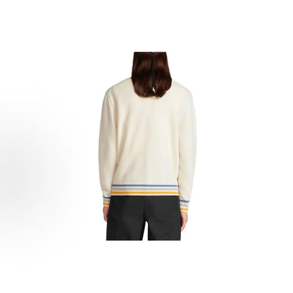 DIOR (Dior) SS24 Color Logo Letter Embroidery Round-neck Cashmere Shirt for Men
