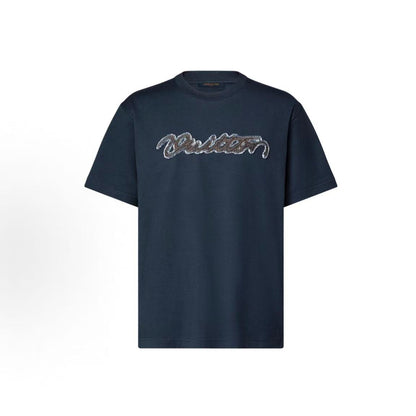 LOUIS VUITTON FW26 Autumn-Winter Collection Solid Letter Logo Round-neck T-Shirt for Men