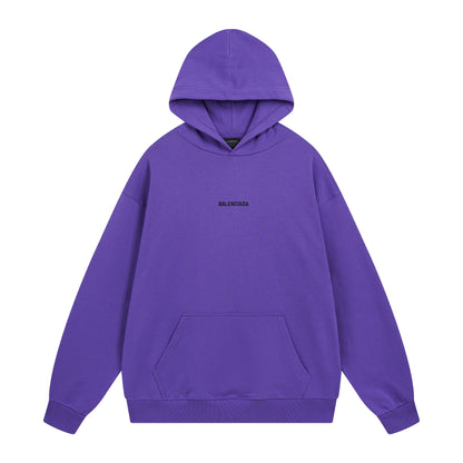 Balenciga logo hoodie BL238039 violet