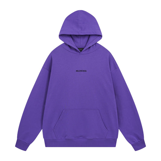 Balenciga logo hoodie BL238039 violet