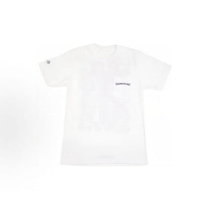Chrome Hearts SS23 Pattern Printed Casual Round-neck Short-sleeved T-shirt for Women - White
