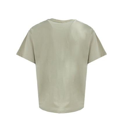 Stone Island Logo Tee In Cream