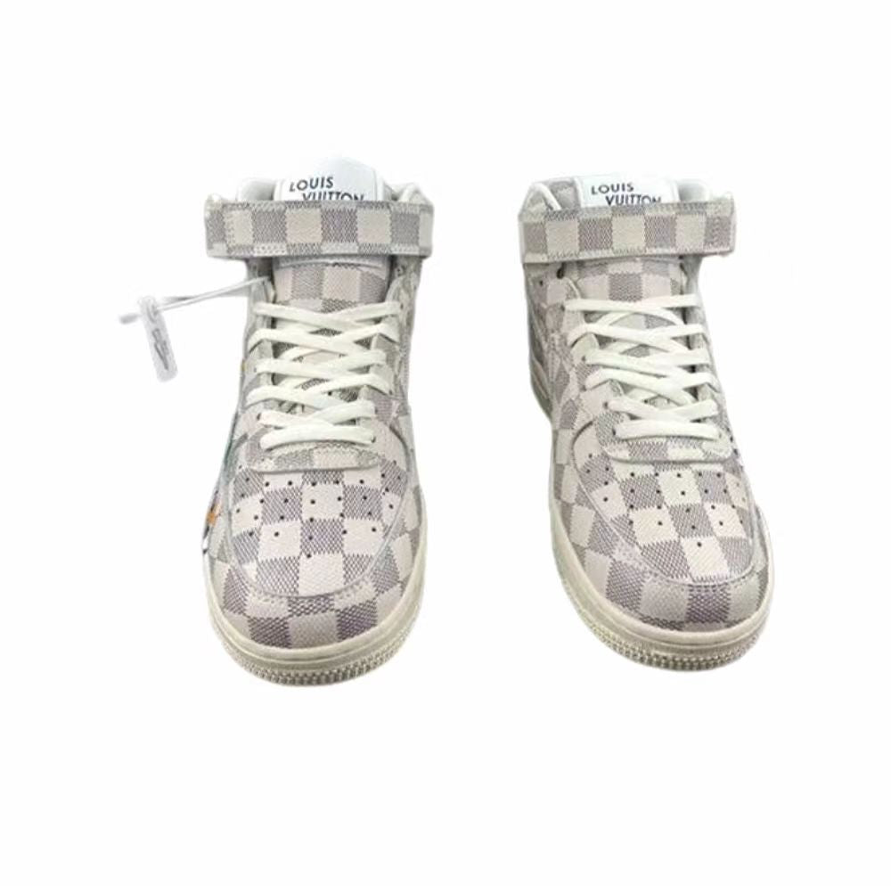 Louis Vuitton Nike Air Force 1 Mid By Virgil Abloh Graffiti unisex