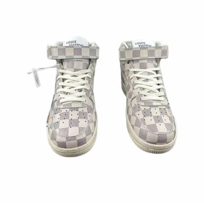 Louis Vuitton Nike Air Force 1 Mid By Virgil Abloh Graffiti unisex