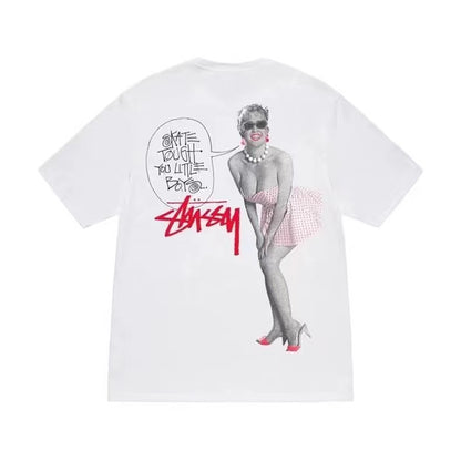 STUSSY RETRO GIRL TEE WHITE