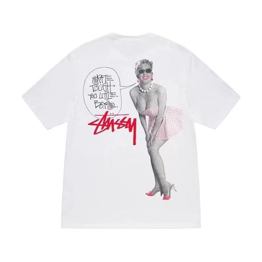 STUSSY RETRO GIRL TEE WHITE