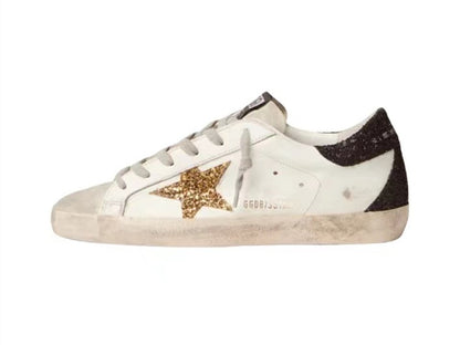 GOLDEN GOOSE حذاء سوبر ستار باللون الذهبي