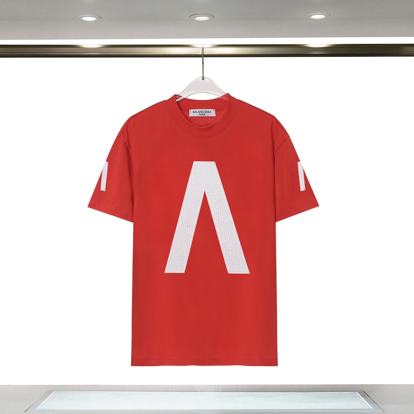 Balenciga logo tee xh9088 red