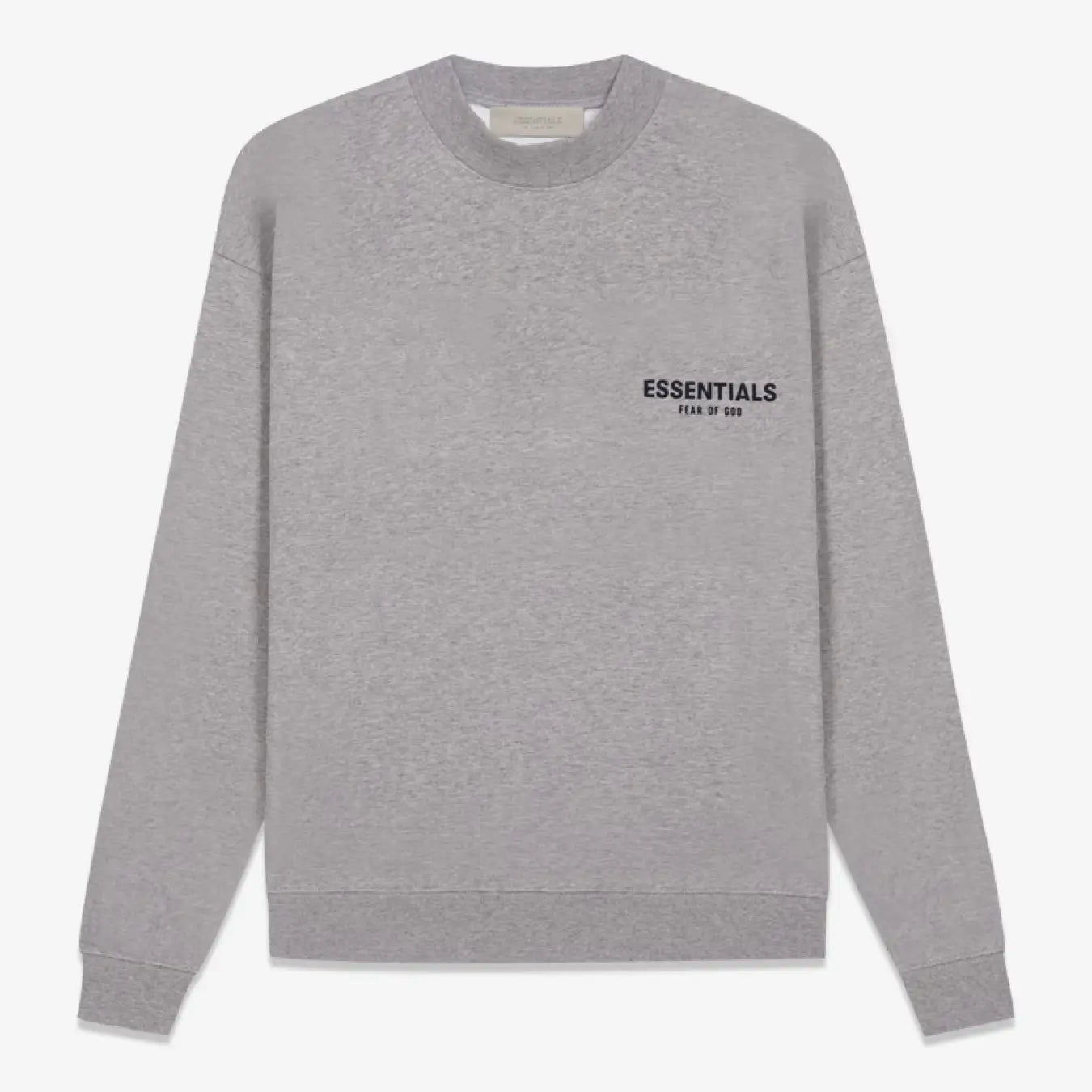 FOG FEAR OF GOD ESSENTIALS double-row flocked crew neck sweatshirt