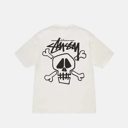 STUSSY SKELETON TEE WHITE