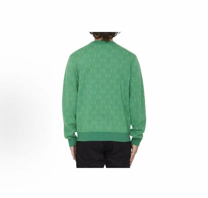 GUCCI 2023 Fall Logo Print Round-neck Pullover Short-Sleeve Jacket for Men - Green