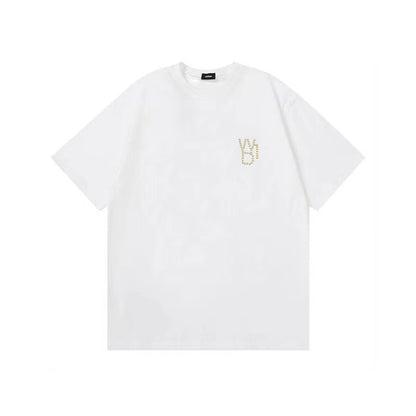WE11DONE Vintage Pearl Tee White