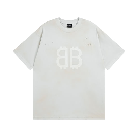 Balenciga logo tee BL223202 white