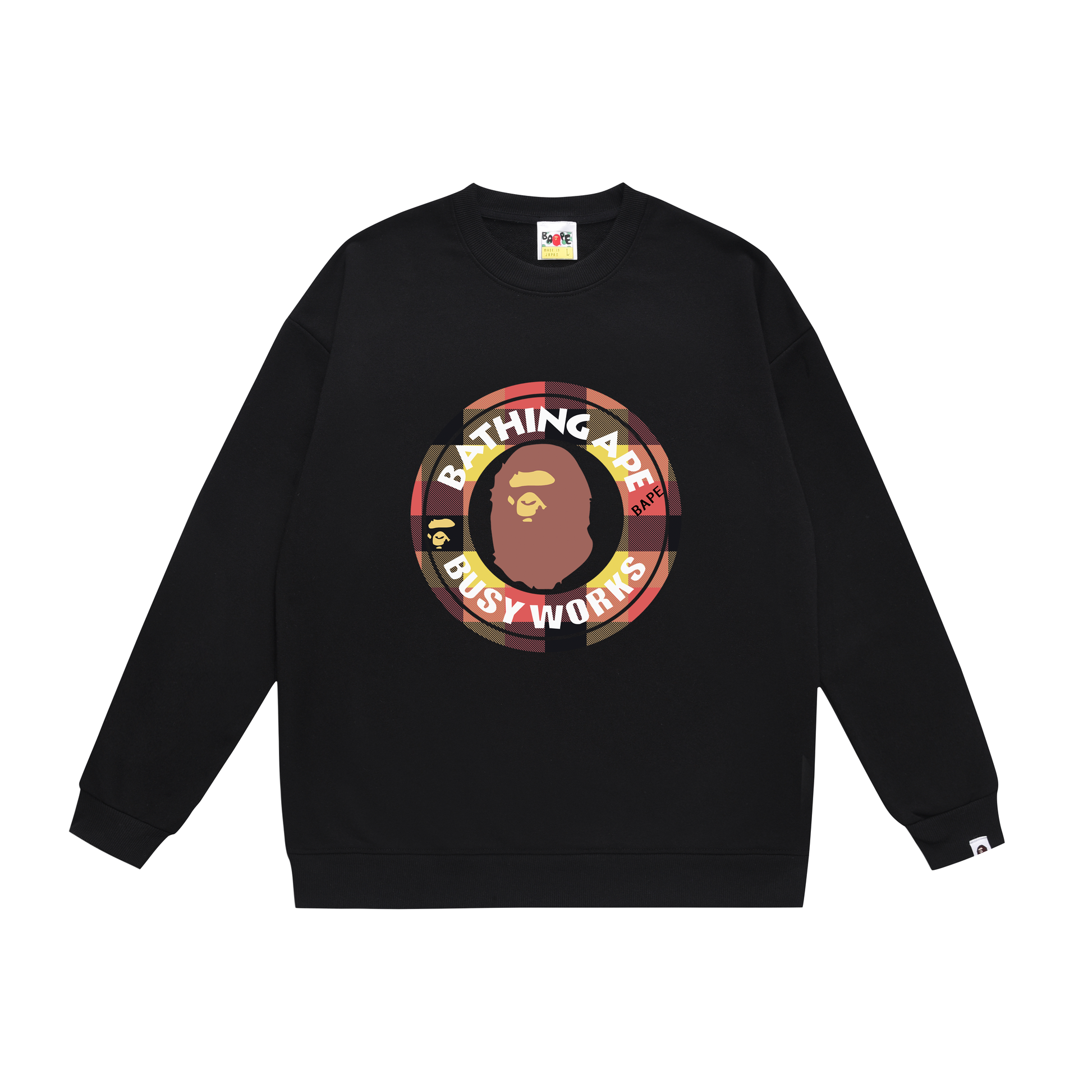 A Bathing Ape Seal Logo Print Hoodie Black