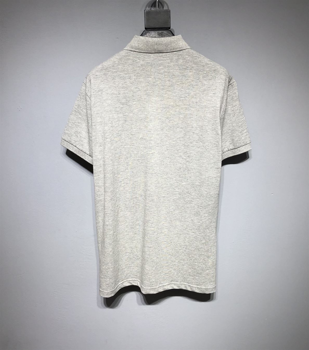 DIOR CD ICON POLO SHIRT GRAY COTTON PIQUÉ – DOT024
