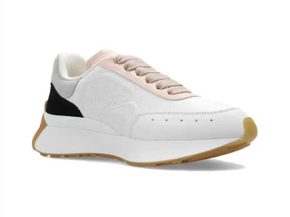 Alexander Mcqueen Women's Sprint Runner in White/blush