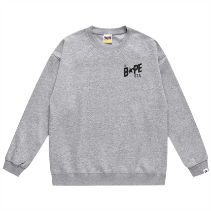 A Bathing Ape Shoes Print Hoodie Grey