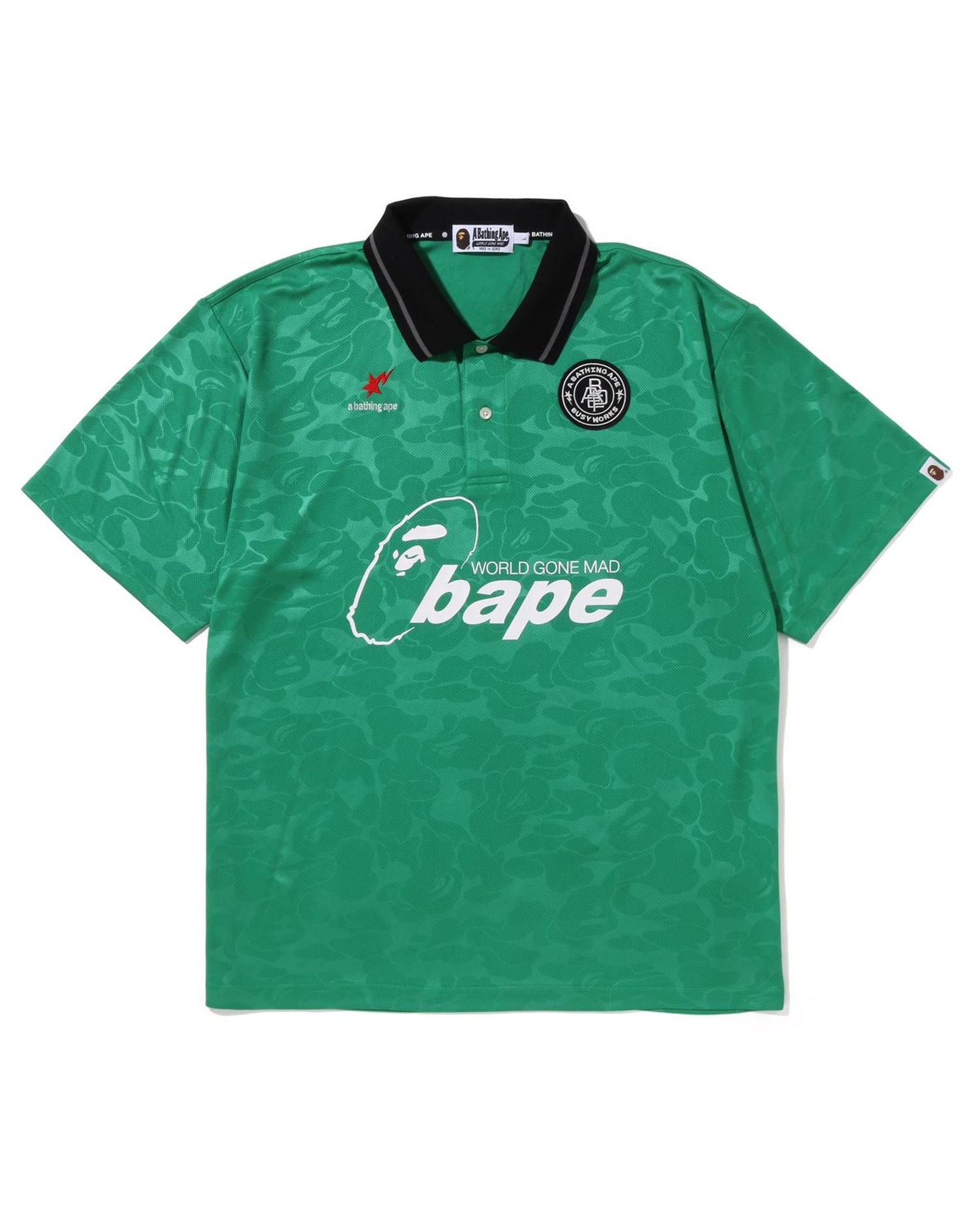 A Bathing Ape Soccer Game Relaxed Fit Polo