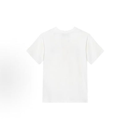 GUCCI Ancient Grecian SS23 Blade Round-neck Straight-cut Blade-edge Print Short-sleeved T-shirt for Men, White