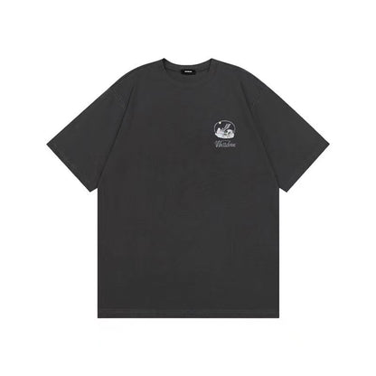 WE11DONE Cow Print Tee Grey