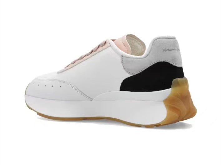 Alexander Mcqueen Women's Sprint Runner in White/blush