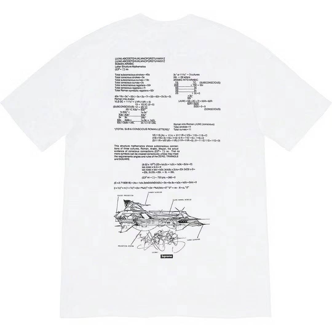 Supreme 20ss Rammellzee Tee white