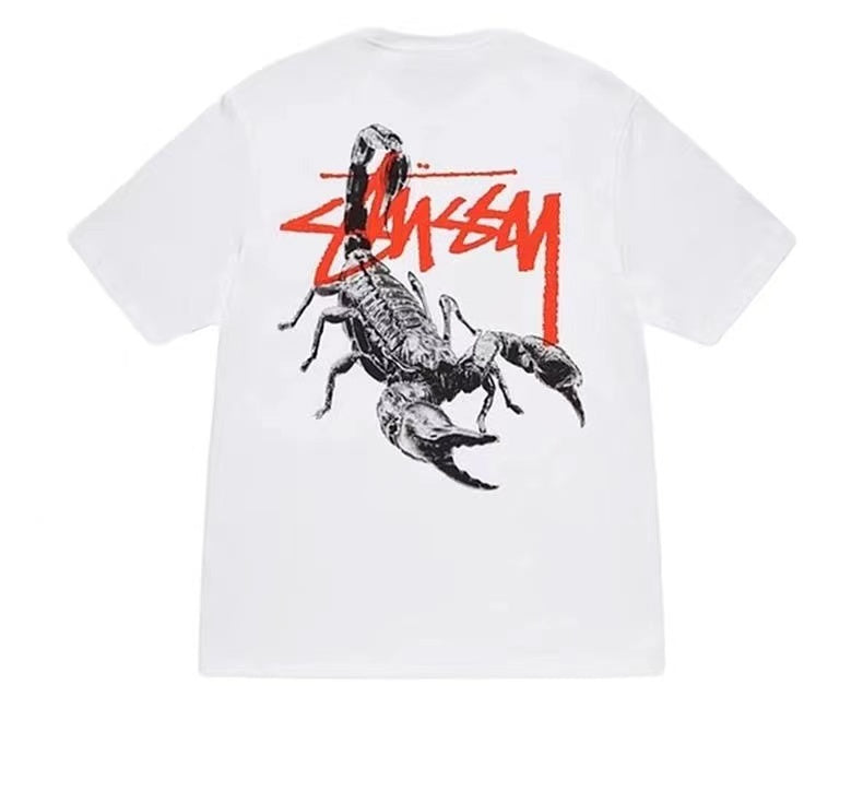 STUSSY SCORPION TEE WHITE