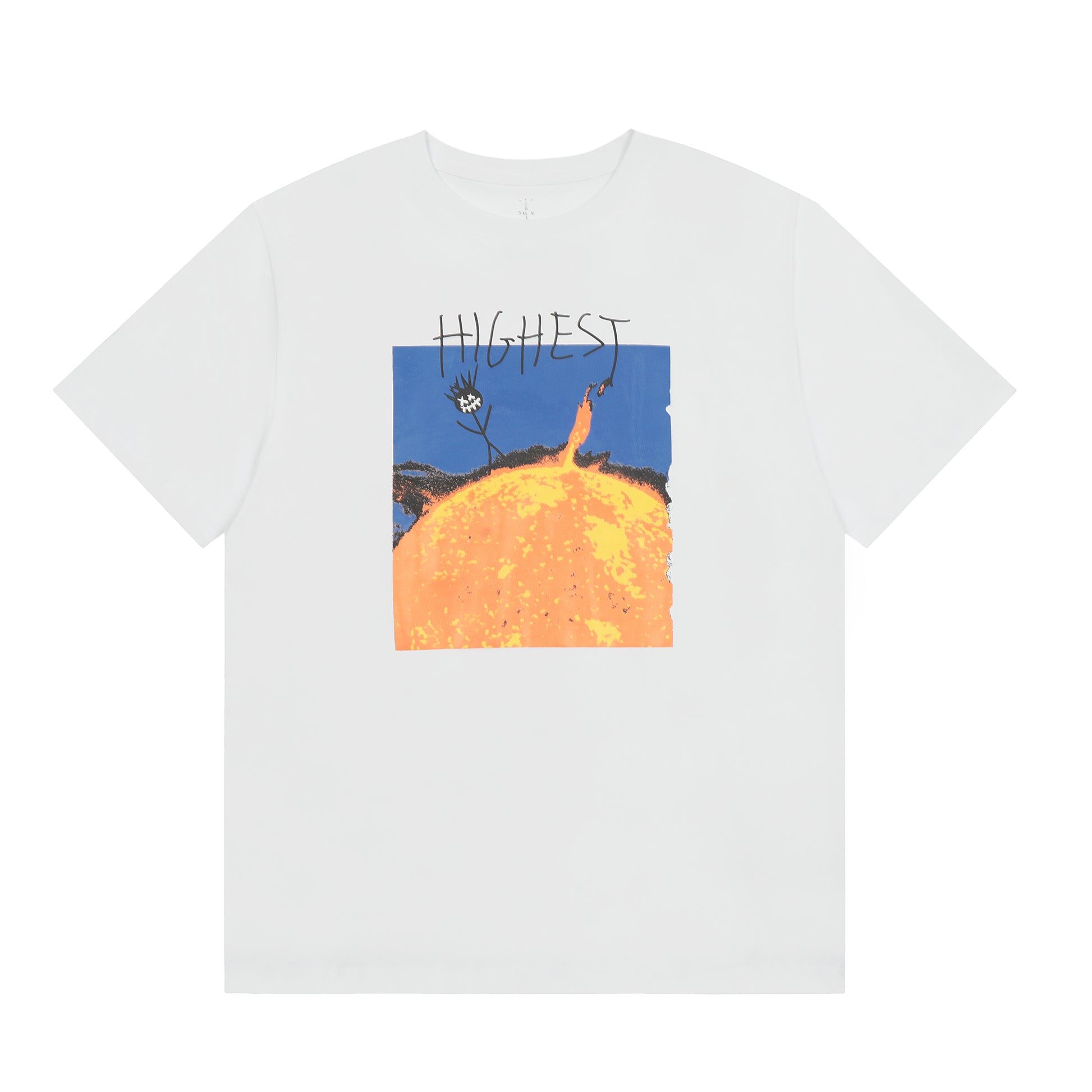 Travis Scott Highest Print Tshirt White