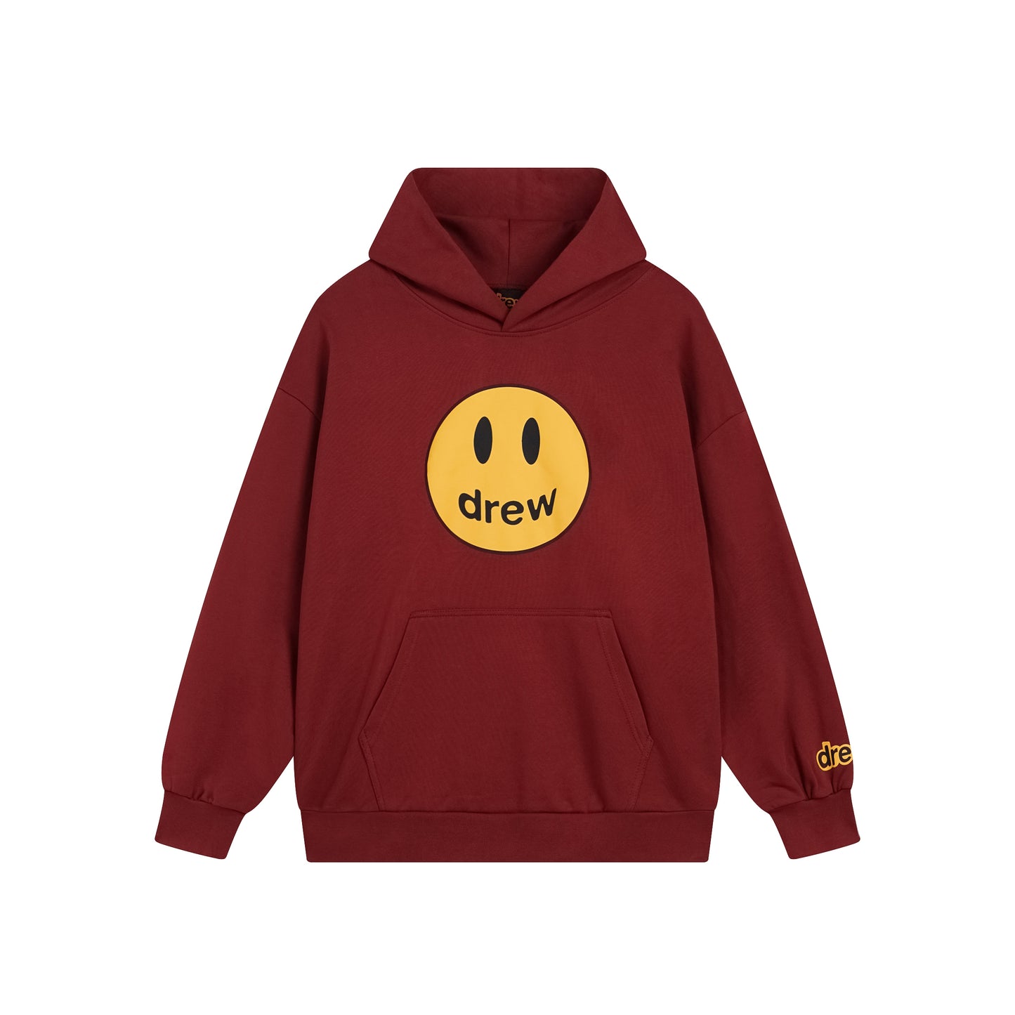 Drew House Smiley Face Series Mascot Navy Smiley Face Hooded Fleece Sweatshirt Winter Unisex Navy Blue