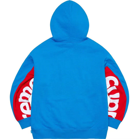 Supreme Cropped Panels Hoodie Blue