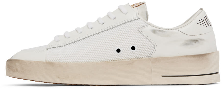 حذاء سنيكرز Stardan باللون الأبيض المائل للصفرة من GOLDEN GOOSE