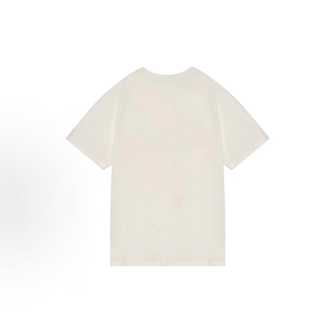 GUCCI T-shirt with letter logo print, round neck, suitable for both men and women as a couple's style, in white color.