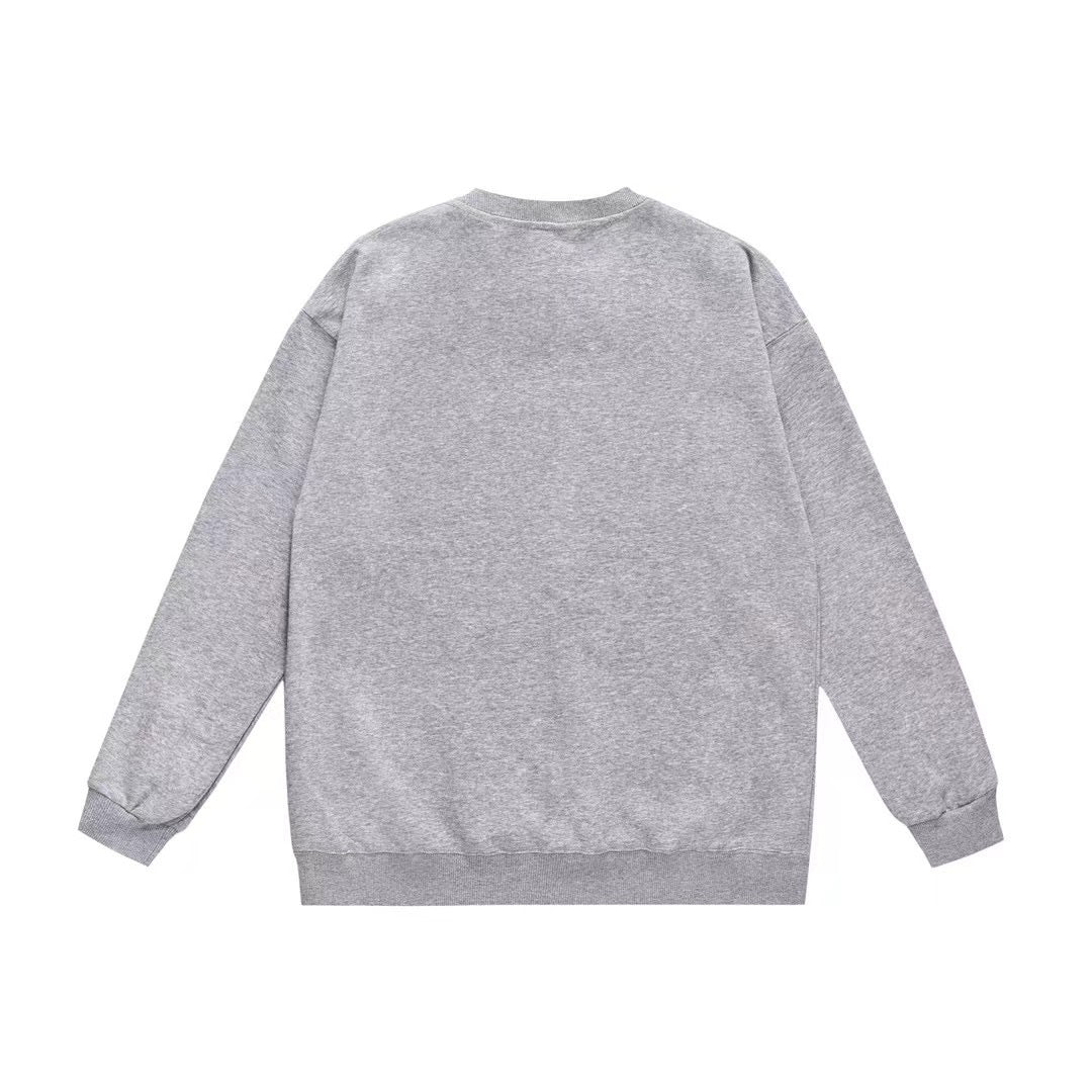 A Bathing Ape Rainbow Logo Print Hoodie Grey