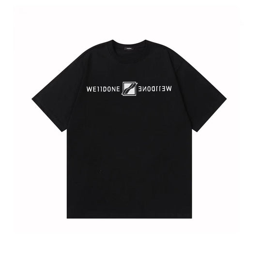 WE11DONE Track Logo Tee Black