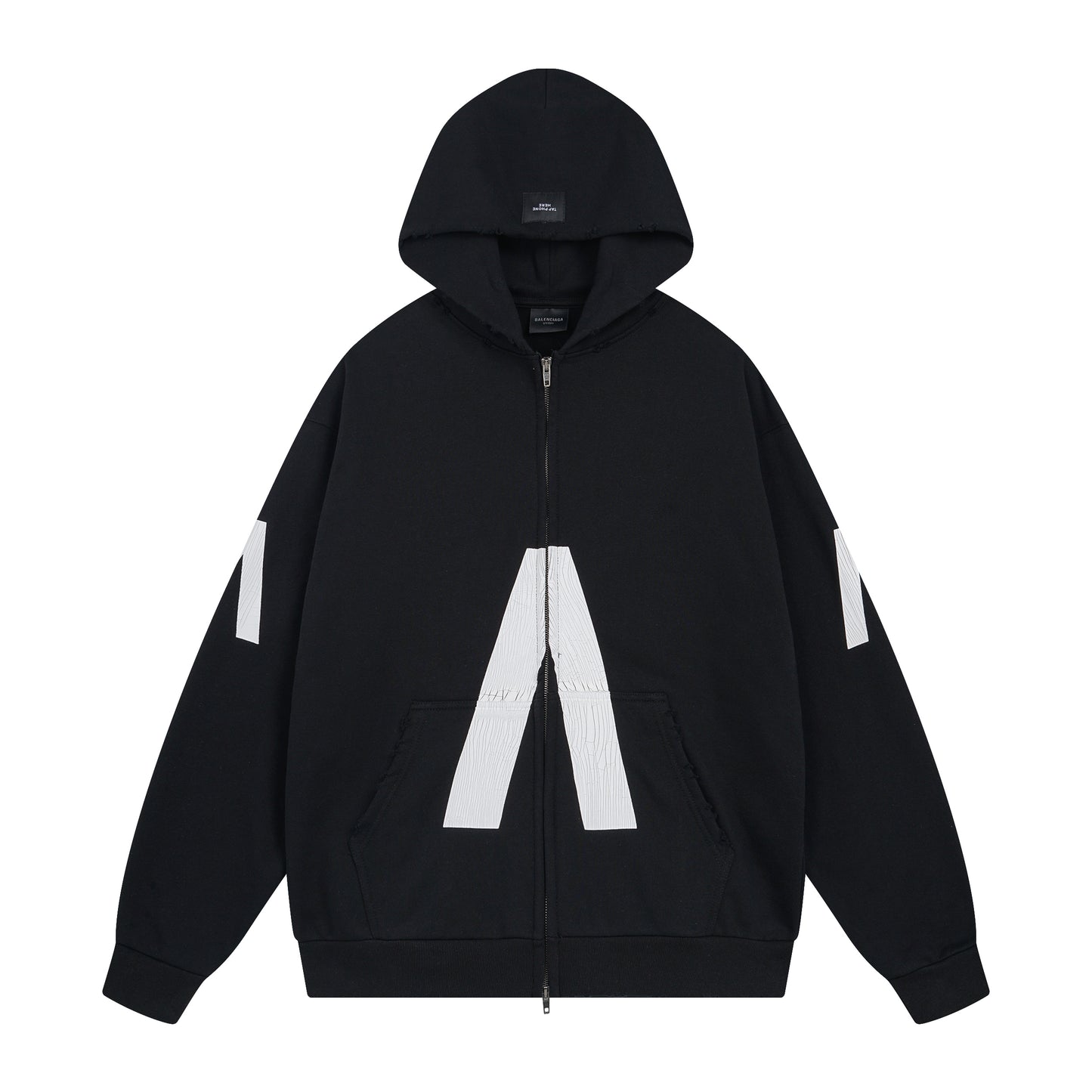 Balenciga logo hoodie BL238808 black