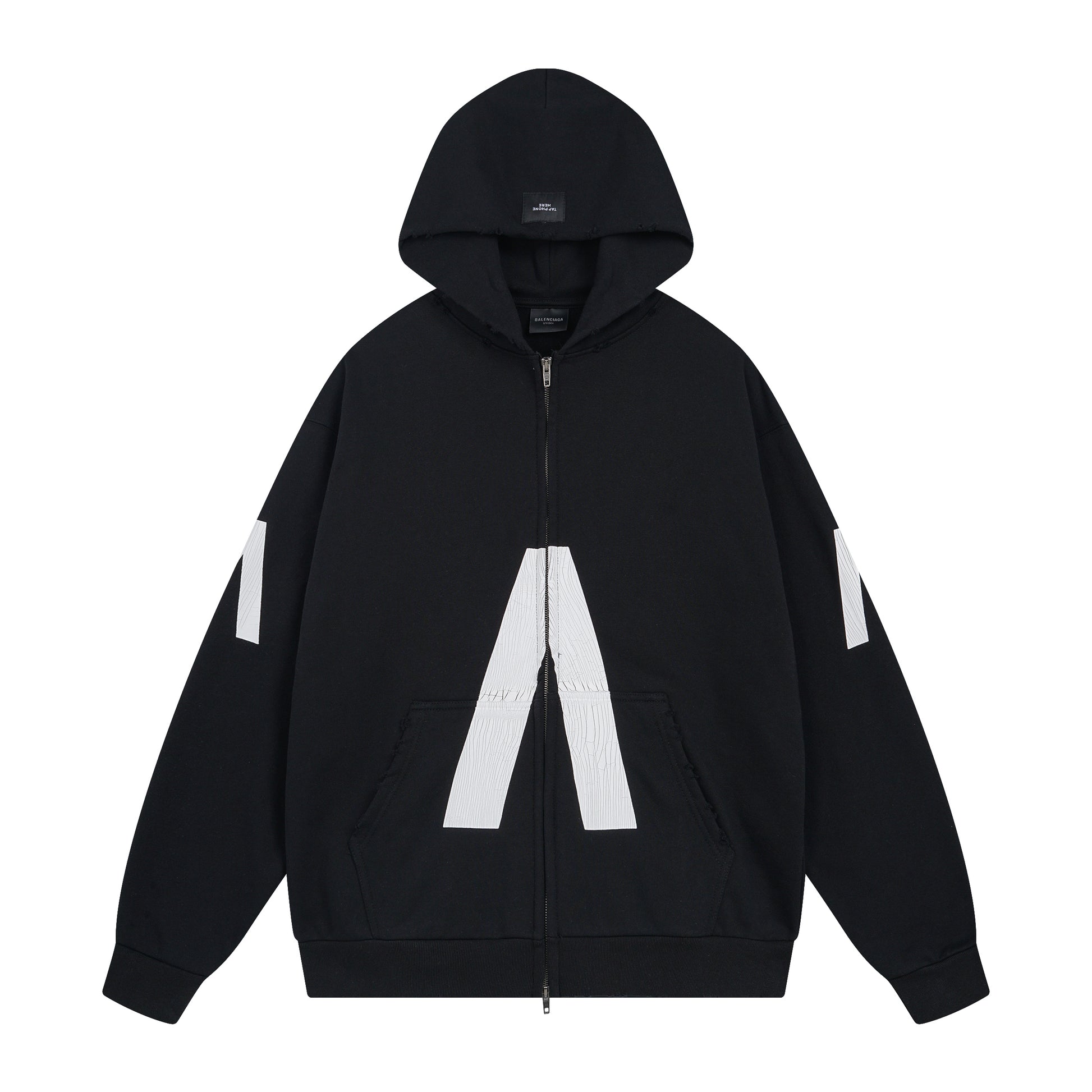 Balenciga logo hoodie BL238808 black