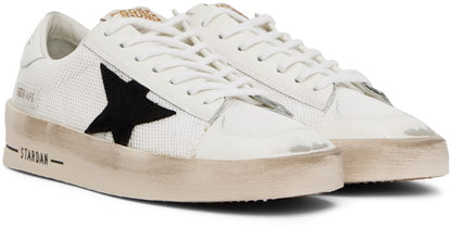 حذاء سنيكرز Stardan باللون الأبيض المائل للصفرة من GOLDEN GOOSE