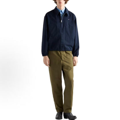 PRADA Prada FW25 Cotton Letter Logo Shirt Collar Jacket Coat Men's Style