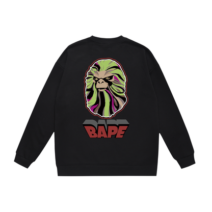 A Bathing Ape 3D Logo Print Hoodie Black