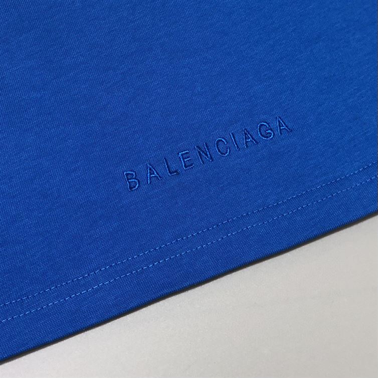 BALENCIAGA MEN’S THE SIMPSONS TM &  20TH TELEVISION T-SHIRT OVERSIZED IN INDIGO – BAS006
