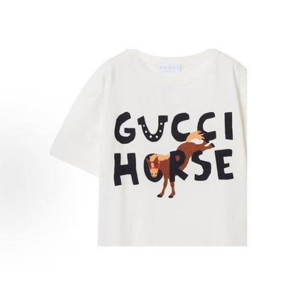 GUCCI T-shirt - Chinese New Year Collection - Printed Round-neck Short Sleeve - Children's Size