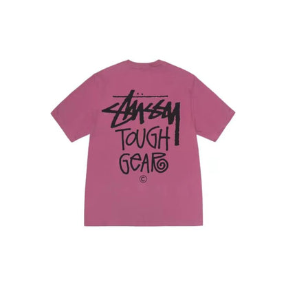 Stussy SS24 screen printed logo short-sleeved T-shirt, same style for men and women