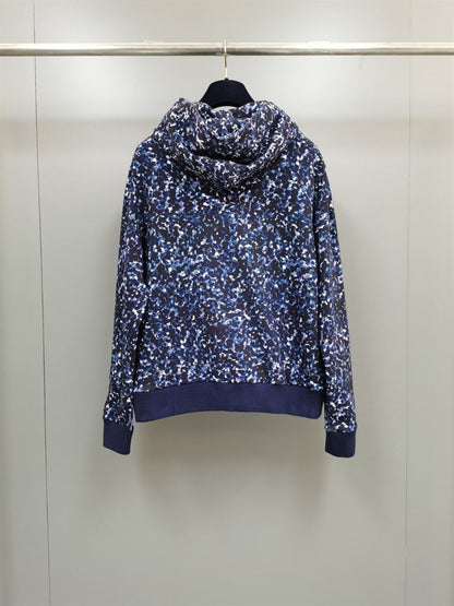 LOUIS VUITTON MONOGRAM ZIP THROUGH COTTON HOODIE – LVH057
