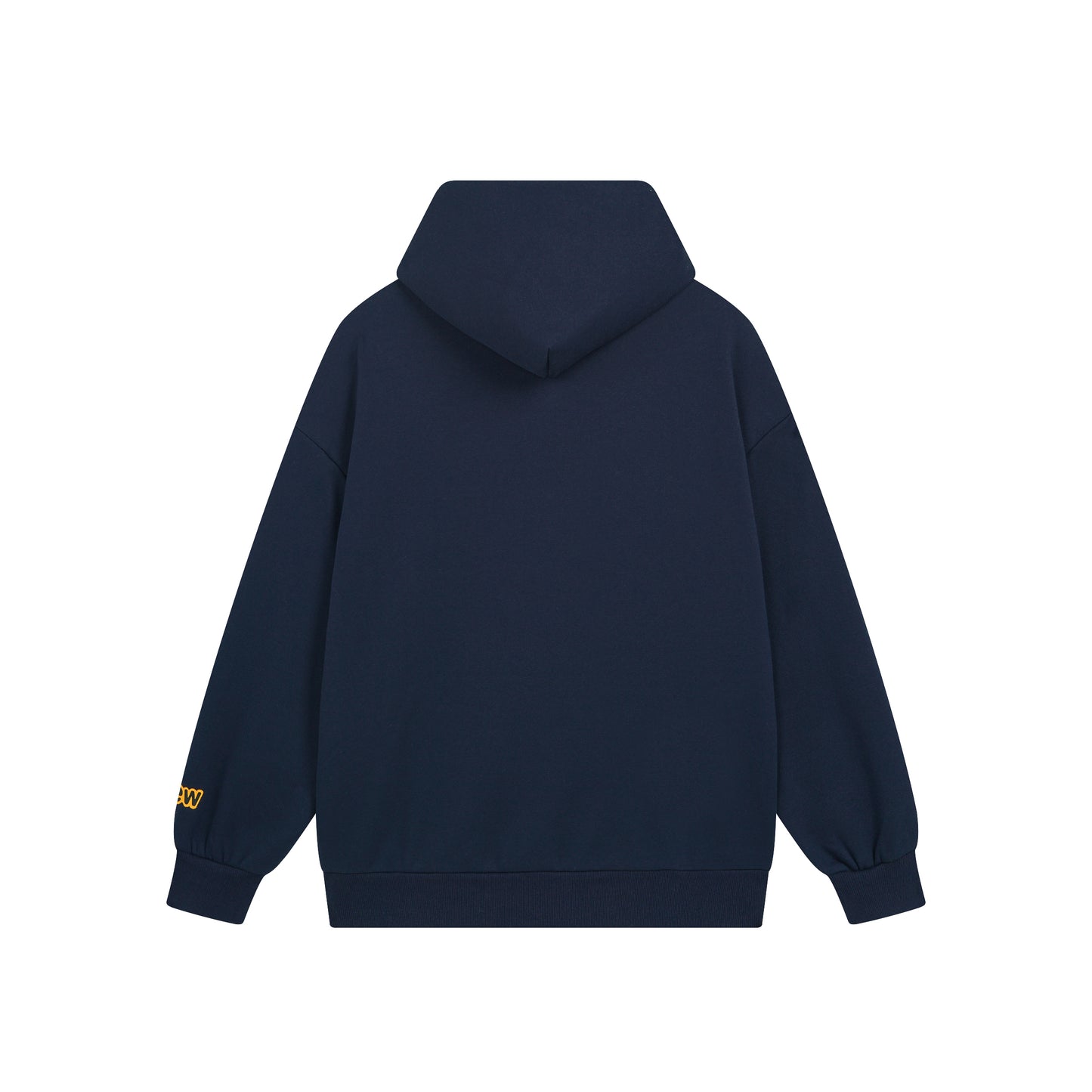 Drew House Smiley Face Series Mascot Navy Smiley Face Hooded Fleece Sweatshirt Winter Unisex Navy Blue