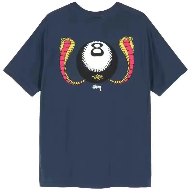 STUSSY 8 BALL TEE NAVY