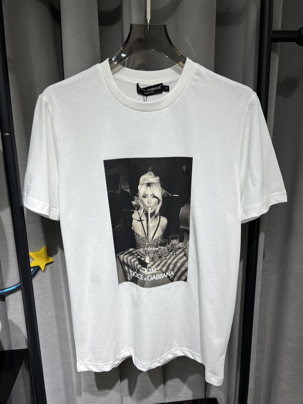 DOLCE & GABBANA CIAO KIM PASTA-PRINT T-SHIRT – DT012