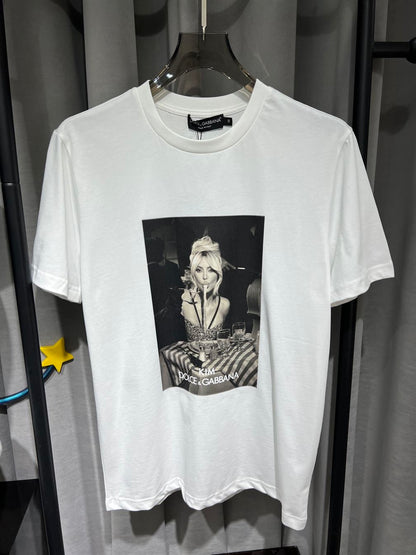 DOLCE & GABBANA CIAO KIM PASTA-PRINT T-SHIRT – DT012